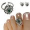 Real Silver Adjustable Silver Toe Rings Pair Indian Bichiya Feet Accessories Tribal Toe Rings Summer Beach Jewelry Comfort Fit Toe Rings for Women